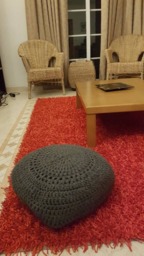 Hand Made Crochet Pouf