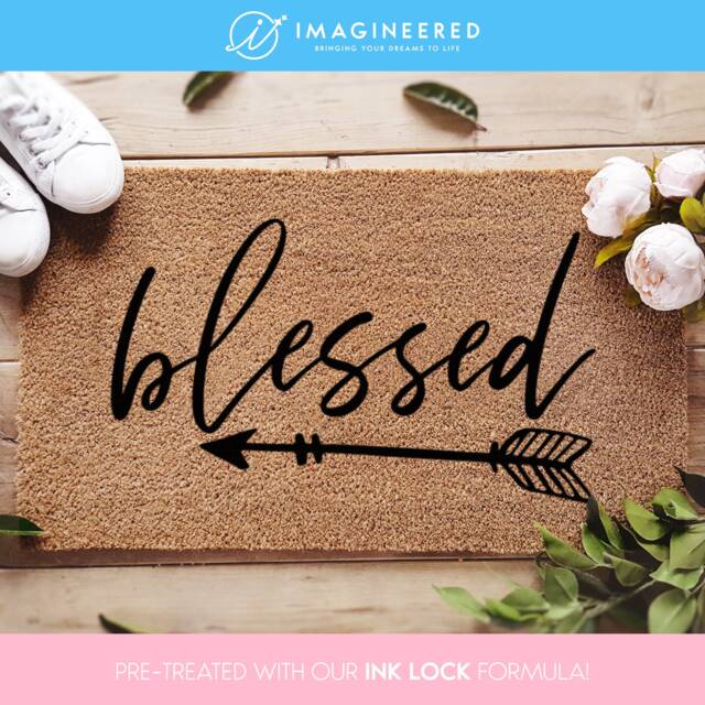 Blessed Arrow Doormat - Seasonal Coir Mat Fall Decor For New Homeowners Housewarming Gift Porch - image 1
