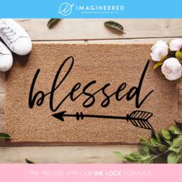 Blessed Arrow Doormat - Seasonal Coir Mat Fall Decor For New Homeowners Housewarming Gift Porch - thumbnail 1