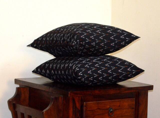 Ikkat Cotton Cushion Cover/Sham 18 - image 1