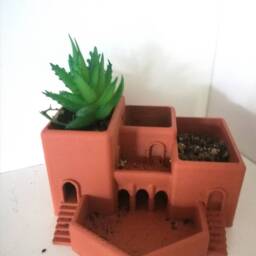 Aztec Villa Succulent Planters 3 Mediterranean Styles - thumbnail 4