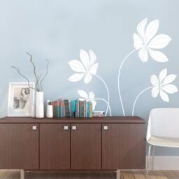 Cyclamen Flower Set Decal - Vinyl Wall Decals - thumbnail 1