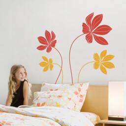 Cyclamen Flower Set Decal - Vinyl Wall Decals - thumbnail 3