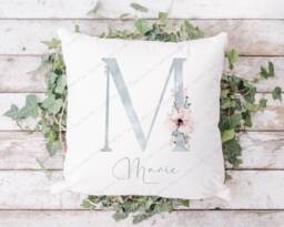 Birthday Gift, Female Birthday, Gift For Her, Floral Cushion, Milestone 21st, 30Th, 18Th - thumbnail 1