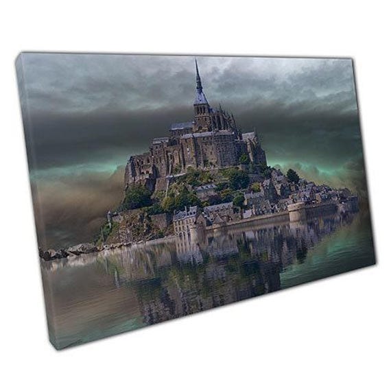 Enchanting Fantasy Castle Canvas Ready-To-Hang Wall Art For Home & Office Decor - image 1