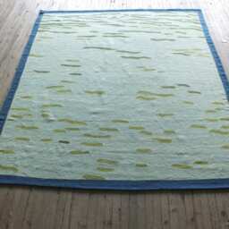 Rug 7x7 Approx, Kilim Rug, Turkish Rug, Square Rug, Large Kilim Rug, Flatweave Rug, New Rug, Turqoise Blue Square Rug - thumbnail 3