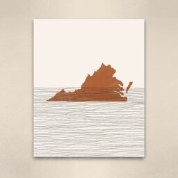 Boho Decor - Virginia Mid Century Wall Art, Minimalist Art & Abstract Print, State Map Print - thumbnail 3