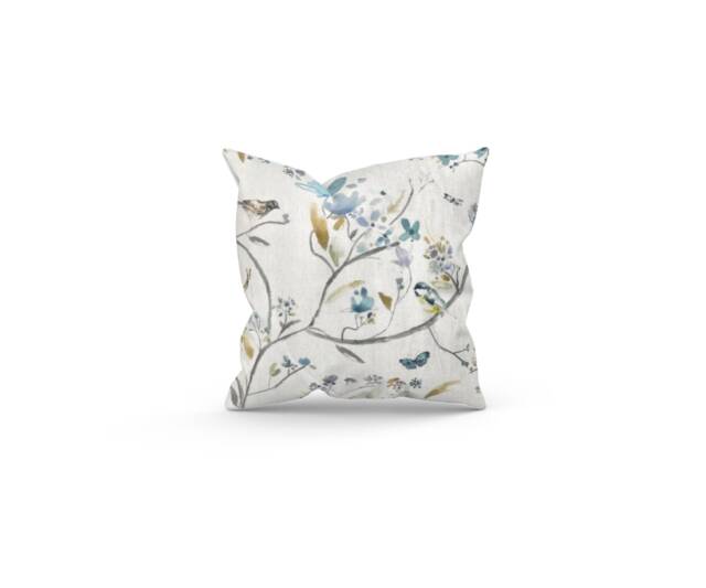 Voyage Maison Watercolour Bird Cushion, Floral Pillow, Handmade Home Decor - image 1