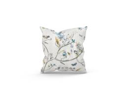 Voyage Maison Watercolour Bird Cushion, Floral Pillow, Handmade Home Decor - thumbnail 1