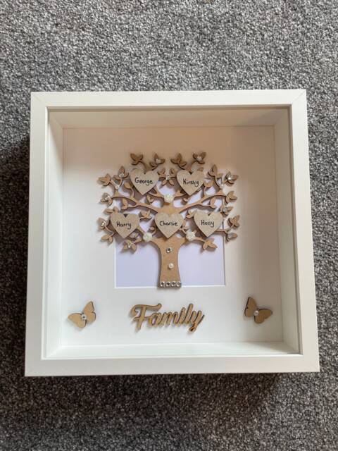 Family Tree Frame, Gift, Wedding Gift For Her, Birthday Mothers Day Mum