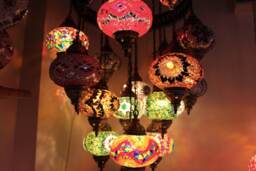 15 Ball Arabian Mosaic Chandelier, Mosaic Chandelier, Morocco Lantern, Chandlier Lighting, Turkish Light, Hanging Lamp, Morocco Lighting