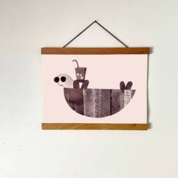 C H I L Toad/Turtle Poster Art Print Wall Decoration Illustration Graphics Living Room Interior Boho Hygge - thumbnail 2