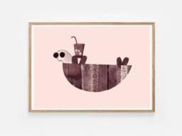 C H I L Toad/Turtle Poster Art Print Wall Decoration Illustration Graphics Living Room Interior Boho Hygge - thumbnail 1