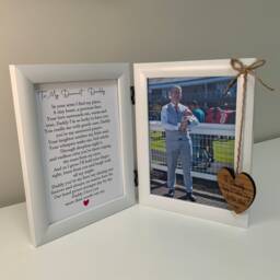 Personalised 1st Fathers Day Frame ~ Photo & Poem Gift For Daddy Custom Frames Dad - thumbnail 3