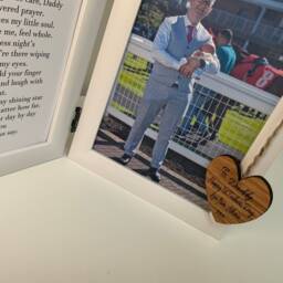 Personalised 1st Fathers Day Frame ~ Photo & Poem Gift For Daddy Custom Frames Dad - thumbnail 4