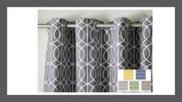 "Pair 25 Or 50"" Wide Dwell Studio Bella Porte Rod Panels Drapes Custom Cafe Curtains 24 36 48 63 72 84 96 108 132"