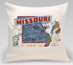 Missouri State Pillow With Feather Insert - thumbnail 1
