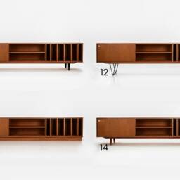 Mid-Century Sideboard, Dresser, Commode, Credenza Made Of Oak Vaneer - Livlo T-S18 - thumbnail 2
