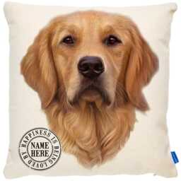 Personalised Golden Retriever Cushion Cover Dog Throw Pillow Custom Dogs Bed Decor New Puppy Pooch Birthday Gift Kdc22 - thumbnail 2
