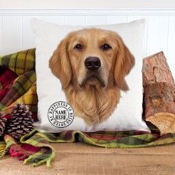 Personalised Golden Retriever Cushion Cover Dog Throw Pillow Custom Dogs Bed Decor New Puppy Pooch Birthday Gift Kdc22 - thumbnail 3