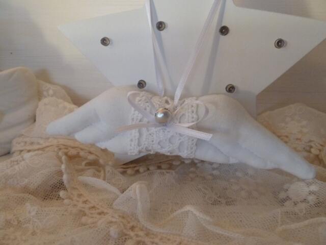 Angel Wings Angel Lucky Charm Tilda Lace Decoration Home Furniture Pendant Tree - image 1