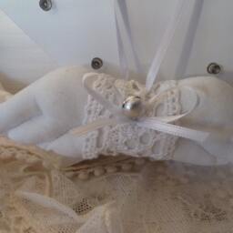 Angel Wings Angel Lucky Charm Tilda Lace Decoration Home Furniture Pendant Tree - thumbnail 2