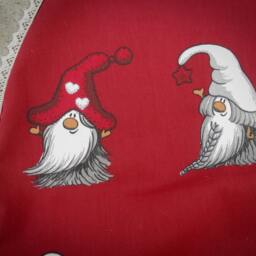 Scandinavian Christmas Tree Skirt Gnome Decor Ornament Holiday Gift God Jul Swedish - thumbnail 3