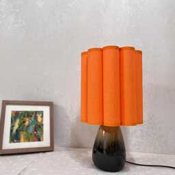 Linen Lampshade, Lamp Shade For Pendant Lights, Table Shades, Custom Pleated Lampshades, Available in 14 Colors - thumbnail 4