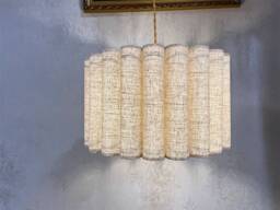 Linen Lampshade, Lamp Shade For Pendant Lights, Table Shades, Custom Pleated Lampshades, Available in 14 Colors - thumbnail 1