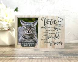 Cat Memorial Gift, Frame, Memorial, Plaque, Photo Memorial Picture - thumbnail 1
