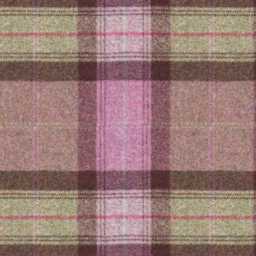 Abraham Moon Skye, Amythyst, 100% Wool Plaid, Checked Tartan Cushion Cover - thumbnail 2