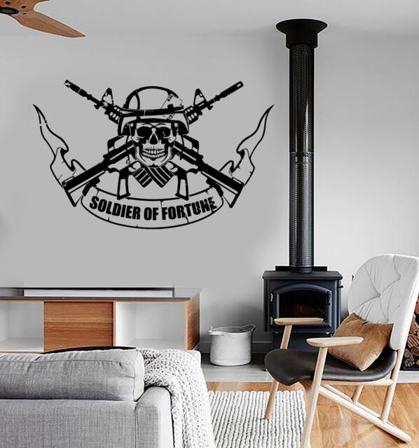 Wall Vinyl Army Soldier Of Fortune Guaranteed Quality Decal Mural Art 1663Dz - image 1