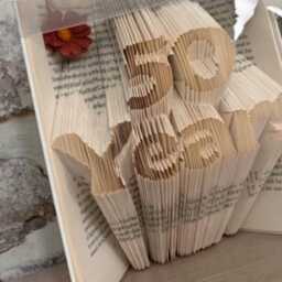 Wedding Celebration, Special Years, Anniversary Card, Folded Book Art