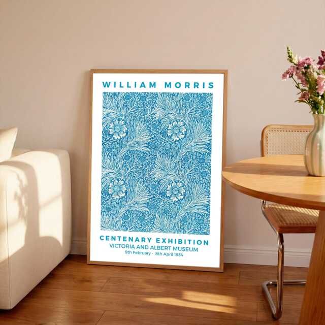 William Morris Marigold Print Art Nouveau Floral Wall - image 1