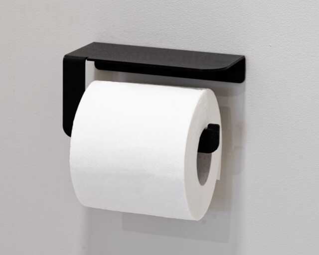 Modern Farmhouse Black Toilet Paper Holder, Minimalist Bathroom Accessories Set Diara - image 1