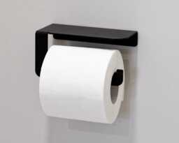 Modern Farmhouse Black Toilet Paper Holder, Minimalist Bathroom Accessories Set Diara