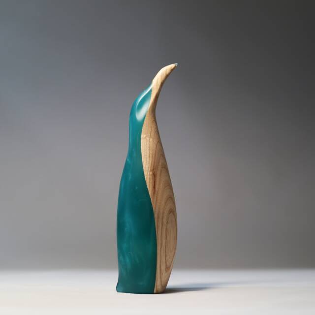 Duo Penguin Sculpture - 24 - image 1