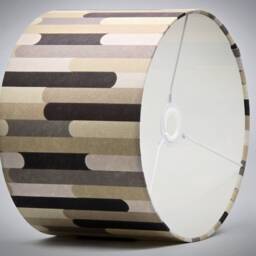 Retro Cream Black Grey Lampshade Table Floor Lamp/Ceiling Pendant Small Medium Large 15cm 20cm 25cm 30cm 35cm 40cm Fabric Drum Light Shade - thumbnail 3