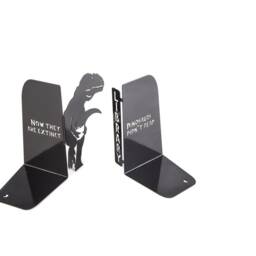Dinosaur Bookends - Metal T-Rex Shelf Accents For Kids - thumbnail 2