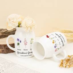 Personalized Grandma's Garden Flower Vase Custom Kids Names - thumbnail 1
