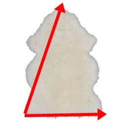 Genuine Natural Creamy White Sheepskin Rug Pelt Giant Throw Sexto Real Scandinavian Decor Sofa Sheep Skin Rugs - thumbnail 4