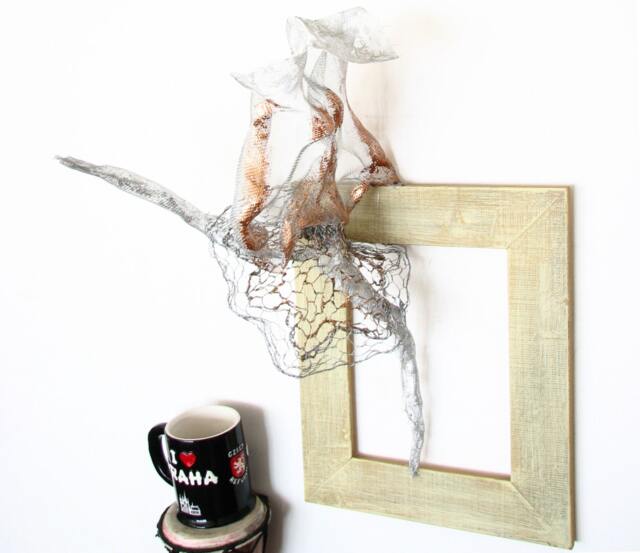 Fall Decor Ballet Modern Art Ooak - image 1