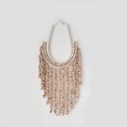 Handmade Cowrie Shell Wall Hanging - Coastal Boho Decor - thumbnail 2