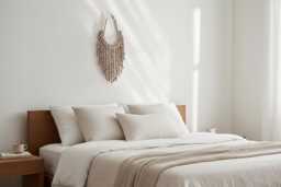 Handmade Cowrie Shell Wall Hanging - Coastal Boho Decor - thumbnail 1