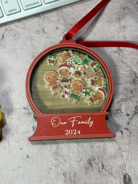 Personalised Christmas Ornament Custom Name For Family, Baby's First Christmas, Couple Gift Holiday Tree Decoration - image 1