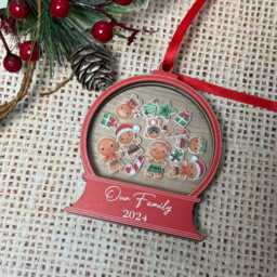 Personalised Christmas Ornament Custom Name For Family, Baby's First Christmas, Couple Gift Holiday Tree Decoration - thumbnail 2