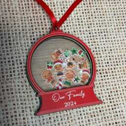 Personalised Christmas Ornament Custom Name For Family, Baby's First Christmas, Couple Gift Holiday Tree Decoration - thumbnail 4