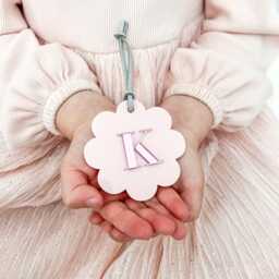 Colourful Letter Bauble Personalised Initial Christmas Tree Star Bright Decorations - thumbnail 2