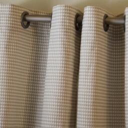 "Pair 25 Or 50"" Wide Panels Drapes Cafe Curtains Premier Prints Houndstooth Black & White 24 63 72 84 96 108 120" - thumbnail 2