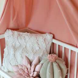 Cactus Pillow Set Pink Succulent, Sage Barrel - Boho Nursery & Home Decor - thumbnail 2